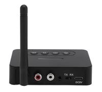 Sxhlseller Bluetooth 5.1 Audio Transmitter Receiver 2-in-1 Adapter for TV | Wireless Sound Transceiver, Home Theater Stereo Setup, NFC One Touch Pairing, Rechargeable 500mAh Battery