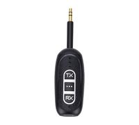 Sxhlseller Bluetooth 5.4 Transmitter Receiver | Type C Plug and Play 2 in 1 Audio Adapter with 250mAh Battery, 39.4ft Range Wireless Receiver for Car Home Stereo TV