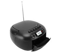 Sxhlseller Bluetooth CD Player Boombox, Portable CD Cassette Player Combo with AM FM Radio, USB AUX Input, Remote Control, LCD Display, Dual Speakers, AC or Battery Powered (UK Plug)