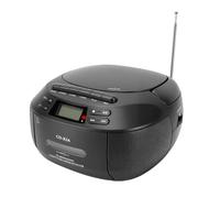 Sxhlseller Bluetooth Portable CD Player Cassette Recorder Combo, with AM FM Radio USB Playback AUX Remote Control, for Home Travel (UK Plug)