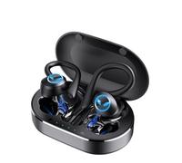 Sxhlseller Bluetooths Headphones, Q23 PRO Wireless Earbuds BT 5.4 Waterproof Noise Cancelling Earphone with Mic Earhook, Ideal for Sports Travel (Black)