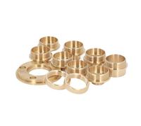 Sxhlseller Brass Router Template Bushing Guides Set Improved Accuracy Stability for Woodworking Trimming Machine with Accessories for Craftsmen to Hobbyists