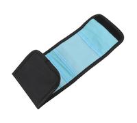 Sxhlseller Camera Lens Filter Case, 3-12 Foldable Nylon Pouch with Shock Absorbing Sponge for 25mm to 86mm Round & 83x100mm Square Filters, Travel Belt Bag (for 3pcs)