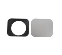 Sxhlseller Camera Lens Hood, Aluminum Alloy CNC Processed, Blocks Light and Prevents Reflection, Flash Compatible, 49mm Shade Protector with Cap, Portable and Accurate Fit, Silver (58mm)