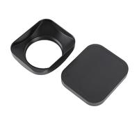 Sxhlseller Camera Lens Hood, Aluminum Alloy CNC Processed, Blocks Light and Prevents Reflection, Flash Compatible, 49mm Shade Protector with Cap, Portable and Accurate Fit, Silver (43mm)