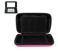 Sxhlseller Carrying Case for New 3DS XL, Super NES Edition, New 2DS XL, New 3DS LL, for 3DS XL, for 3DS LL, Hard Protective Shell Travel Case with 8 Game Slot, Water Proof PU & Hard EVA