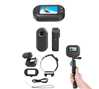 Sxhlseller Cat Camera Collar, 0.96 Inch IPS HD Color Screen Pet Dog Camera Collar, 1080P Anti Shake Wide Angle Action Camera, Portable Wearable Body Camera for Pet Walking, Work, Travel