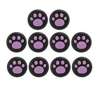 Sxhlseller Cat Thumb Grips for Game Console, 10 Silicone Caps (Black | Soft Silicone Feel, Non Slip Joystick Control, Helps Guard Against Dust and Scratches, Reusable After Cleaning