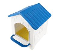 Sxhlseller Chicken Nesting Box for Hens, Single Compartment Laying with Perch and Sloped Roof for Indoor or Outdoor Coop Use, 14.4x15.7x17.3in ABS Plastic