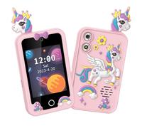 Sxhlseller Children Smart Phone Touchscreen Learning Toy with Camera and Games, 2.8 Inch, 8GB Memory, Ages 3-12 (Pink Horse)