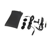 Sxhlseller Clamp/Holder On Lapel Mic, Professional 360 Degree Omnidirectional 3.5mm Interface Lavalier Lapel Microphone with Microphone Windscreen for Cell Phone