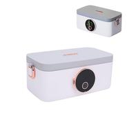 Sxhlseller Cordless Electric Lunch Box - 1L Self Heating Lunch Box, No Water Required Lunch Box for Car Truck Home, Portable Food Warmer, Warming Time Selectable with HD Digital Display