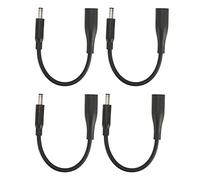 Sxhlseller DC 7.4x5.0mm to 4.5x3.0mm Adapter Cable, 4 Pack Laptop Power Converter Tip Cord with Pin for Charger, ABS Black Plug and Play