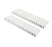 Sxhlseller DDR5 Memory Cooler Heatsink, Aluminium Alloy Computer RAM Heat Spreader for Quick Heat Conduction with Included Thermal Tape and Hardware, Silver 134mm (White)