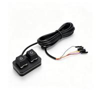 Sxhlseller Desktop Computer Power Switch, External PC Power Button with ON Off Reset HDD LED Light, 2M Cable for Computer Motherboard