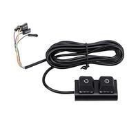 Sxhlseller Desktop Computer Power Switch, Mechanical Keyboard Switch with Quick Crisp Loud Key Strokes, 7 Color Auto Cycling Light, 2m Cable, for PC Case Work Space Setup