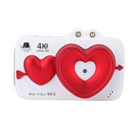 Sxhlseller Digital Cameras, 4K 64MP Dual Screens Camera, 18X Digital Zoom, Video HD Camera Wiith Fill Light for Travel Outdoor Photography (Pearl White)