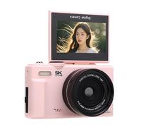 Sxhlseller Digital Cameras for Photography, 5K 75MP WiFi Vlogging Camera with 3 Inch 180° Flip Screen, 18X Zoom UHD Autofocus Vlog Camera for YouTube, 1150mAh Battery & 32GB Memory Card