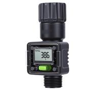 Sxhlseller Digital Waterflow Meter for Garden Hose, Real Time Tracking Smart Water Meter with Quick Connectors for Accurate Outdoor Irrigation and Plant Watering