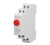 Sxhlseller DIN Rail Push Button Switch AC 6A, JP9 Electrical Line Control with 2NO 2NC Contacts, Compact Mount Pushbutton for Magnetic Starter, Contactor, CNC and Distribution Box (Red)