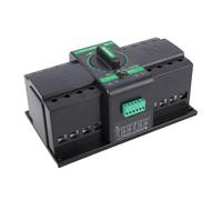 Sxhlseller Dual Power ATS Reliable Automatic Transfer Switch for Home/Lighting Circuits 4P 125A PC Grade Isolation ATS for Mechanical Production, Silver