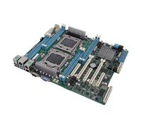 Sxhlseller Dual Socket R Workstation Motherboard, Support for Xeon E5 2600 V1 V2 CPUs, 256GB DDR3, 6x PCIe 3.0 Slots, with 8 DDR3 DIMM Slots, for Computing