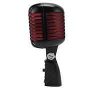 Sxhlseller Dynamic Microphone Rugged Die-Cast Zinc Alloy Cardioid Pickup Pattern - Studio & Live Performances Noise & Vibration Damping (Black)