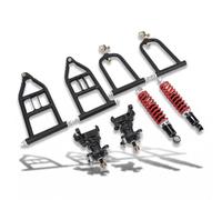 Sxhlseller Electric ATV Quad Bike Upper Lower Swing Arm Steering Kit Convenient Front Suspension Shock Assembly