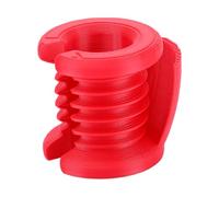 Sxhlseller Ergonomic Crochet Tension Regulator | 3D Printed Multi Slot Finger Protector Yarn Guide Ring, Red