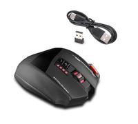 Sxhlseller Ergonomic Wireless Gaming Mouse 13 Programmable Keys Rechargeable 24000 DPI for Work and Gaming Sessions (Black)