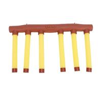 Sxhlseller Falling Sticks Game with Remote Control, Interactive Hand Eye Coordination Training Toy for Kids, Indoor Response Challenge with Wood Grain Finish (Green) (Yellow)