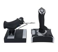 Sxhlseller Flight Simulation Joystick, Aircraft Yoke Throttle Controller with Damping Feedback and 16 Programmable Keys, for Series X S and Wins 7 8 10 11