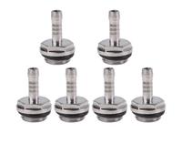 Sxhlseller G1/4 Thread Barb Connector, PC Water Cooling Fitting for 5.5mm | Stainless Steel Water Cooling Fittings, Plated, for 5-5.5mm ID Hose, PC Liquid Cooling System