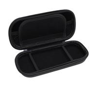 Sxhlseller Game Console Case, Anti Scratch Water Resistant Hard PU EVA Two Way Zipper Hard Case with Pockets, for 3000 Game Console for Game Cartridges and Accessories (Black)