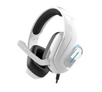 Sxhlseller Gaming Headset with Microphone, RGB Lights and 3.5 Mm Plug (White)