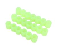Sxhlseller Glowing Tire Valve Caps, Fluorescent Green, 20 Pack, Multi Vehicle Compatibility, Easy Installation, Plastic Construction