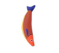 Sxhlseller Green Big Fish Cat Toy, Interactive Plush Catnip Fish Toy with Crinkle Sound Soft Safe Kitten Chew for Indoor Play Exercise, Cute Cat Kicking for Teething Boredom Relief (Orange Big