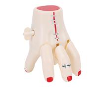 Sxhlseller Halloween Electric Fake Hand, Halloween Animatronic Crawling Zombie Hand, Realistic Severed Hand Decoration for Halloween, Fake Human Hands Bloody Dead Body Parts (White)