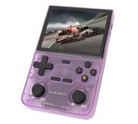 Sxhlseller Handheld Game Console, 3.5 Inch Screen, Dual Joystick, Type C, Retro Handheld Game Console for Leisure (Purple)