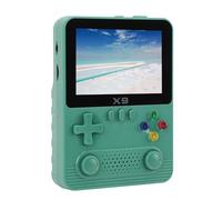Sxhlseller Handheld Retro Games Consoles, 3.5 Inch IPS Screen Gaming Console, Support 2 Players & TV Connectivity, Dual 3D Joystick, 11 Simulator Games, 6000MAH, 32G Memory Card (Green)