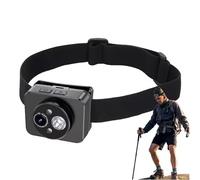 Sxhlseller Head Mounted Camera with LED Light, 2MP 1080P Head Cameras for Recordings, Wearable Body Video Camera for Night Outdoor Sports (64G)