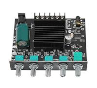 Sxhlseller High Performance Stereo BT Amplifier Board with Adjustable Frequency for 15-100W 4-8Ω Speakers, DC12-24V Digital Power Amplifier Board for Sound Enthusiasts