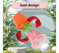 Sxhlseller Interactive Bubble Machine with Sound Light for Summer Birthday Party, One-Button Operation, Colorful Breathing Light for Fun Game (Pink)