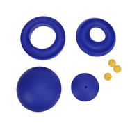 Sxhlseller Interactive Cat Ball Toy, 360 Degree Rotating Bite Proof Kitten Exercise Equipment Made of PP and ABS for Indoor Boredom Reduction in Light Gray Color (Blue #13)