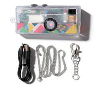 Sxhlseller Keychain Digital Camera, Mini Camera, Thumb Digicam with 0.96 Inch Screen and Flash Light,1080P, 12 Megapixels, Autofocus, Wide Angle, for Beginners Teens and Adults