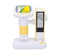 Sxhlseller Kids Digital Microscope Toy 2inch Screen Handheld Portable Microscope with Adjustable LED Light, STEM Science Kit for Children with Time Management Function, Built-in Timer,