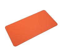 Sxhlseller Large Mouse Pad Minimalist Style, Keyboard Pad Waterproof Oilproof, Extended Desk Mousepad on Each Side 2 in 1 Table Mat for Office Home (orange + cork)