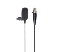 Sxhlseller Lavalier Lapel Microphone, Clip On Condenser Mic with 4 Pin XLR Cable Foam Cover for Wireless Beltpack Transmitter System Lightweight Clear Sound for Recording Broadcasting Stage