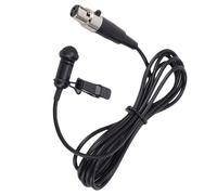 Sxhlseller Lavalier Microphone, Unidirectional Condenser Clip On Lapel Microphone XLR Wired for Stage Conference Interview Video Recording Lightweight Black