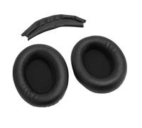 Sxhlseller Leather Protein Pillow Cojin of the Head of the Kit for the Construction Long Listening Sessions Sessions (Black)